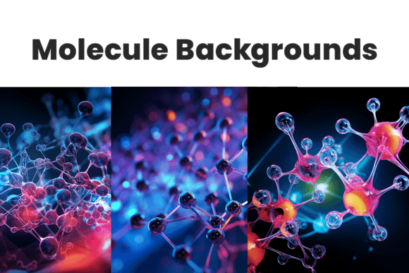 3 Futuristic Molecular Backgrounds: Elevate Your Visuals