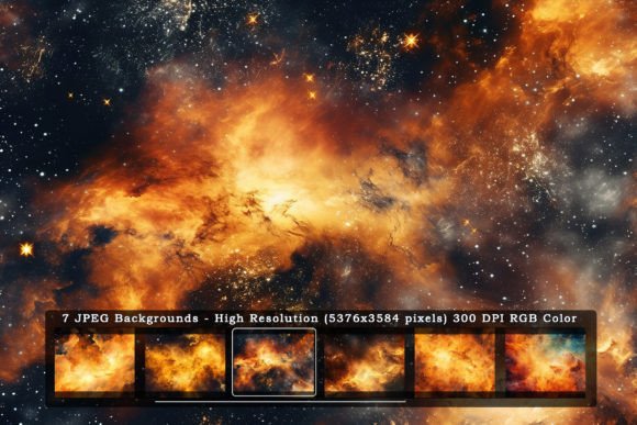 7 Golden Galaxy Sky Textures: A Premium Backdrop for Bold Design