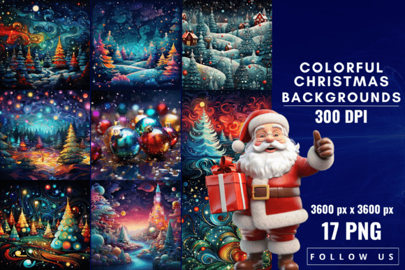 A Burst of Holiday Cheer: Using Colorful Christmas Backgrounds