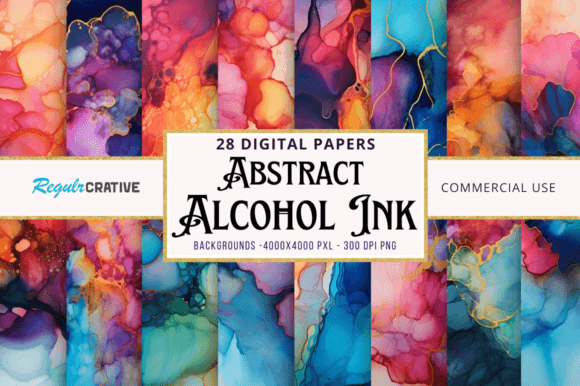 Alcohol Ink Backgrounds: Unlocking Creative Versatility