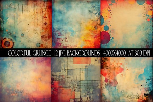 Colorful Grunge Backgrounds: Add Authentic Texture to Your Work