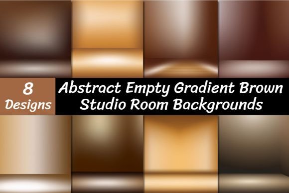 Elevate Your Visuals with Empty Gradient Brown Studio Backgrounds