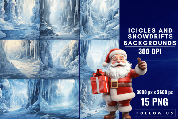 Embrace the Chill: Using Icicles and Snowdrifts Backgrounds