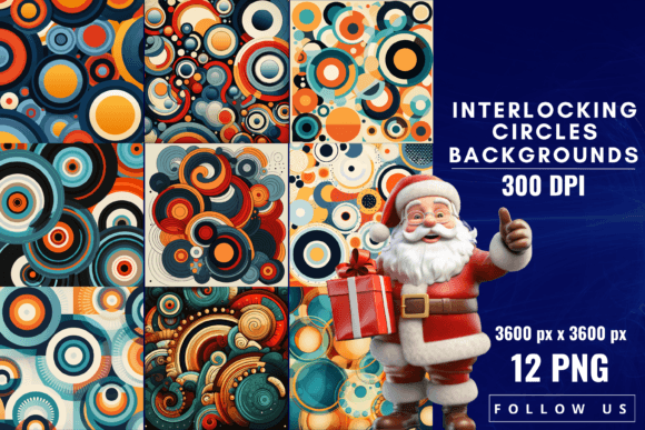 Mastering Visual Rhythm with Interlocking Circles Backgrounds