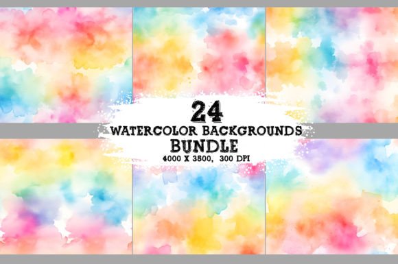 Soft, Dreamy Pastel Watercolor Backgrounds Paper for Creators