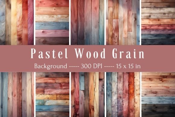 Subtle Texture: Using Pastel Wood Grain Backgrounds in Design