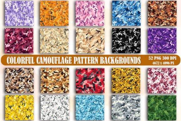 Unconventional Camouflage: The Power of Colorful Pattern Backgrounds