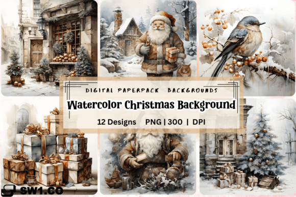 Watercolor Winter Christmas Backgrounds: A Designer's Guide