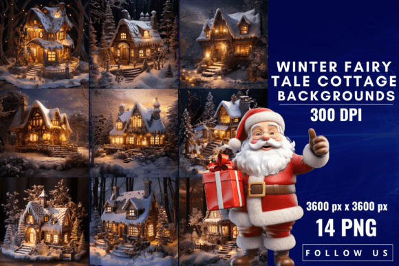 Winter Fairy Tale Cottage Backgrounds: A Designer’s Guide